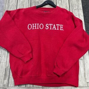 Vintage 90s Galt Sand Ohio State Embroidery Crewneck Size Large Made In USA